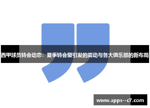 西甲球员转会动态：夏季转会窗引发的震动与各大俱乐部的新布局
